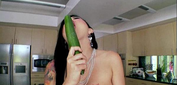  A Girl and Her Cucumber